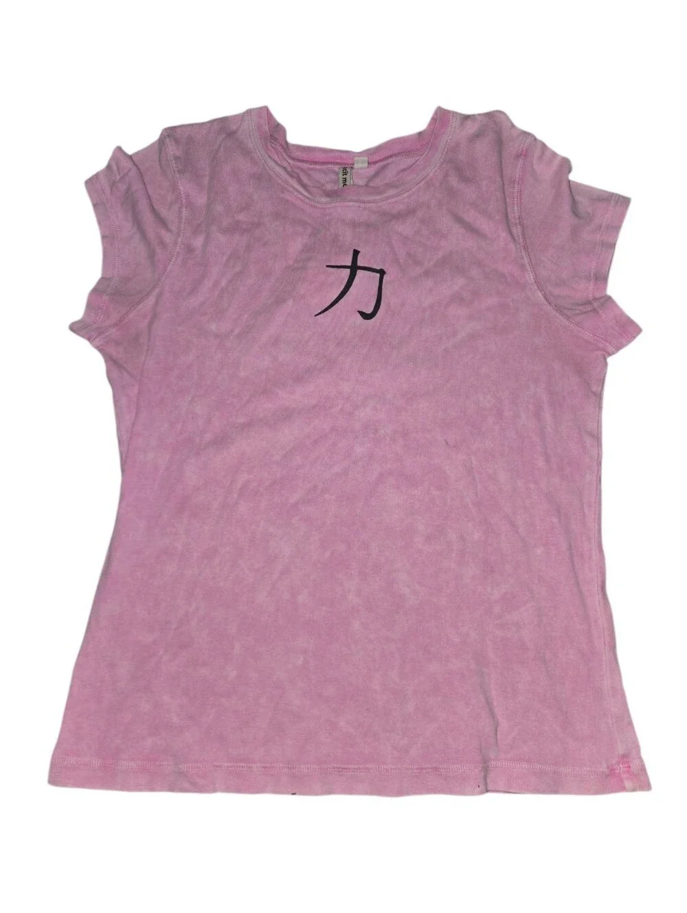 Pink Japanese Strength Short Sleeve Women's Tee Size XL